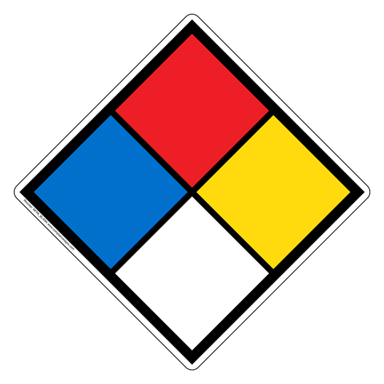 Color Diamond Safety Sign