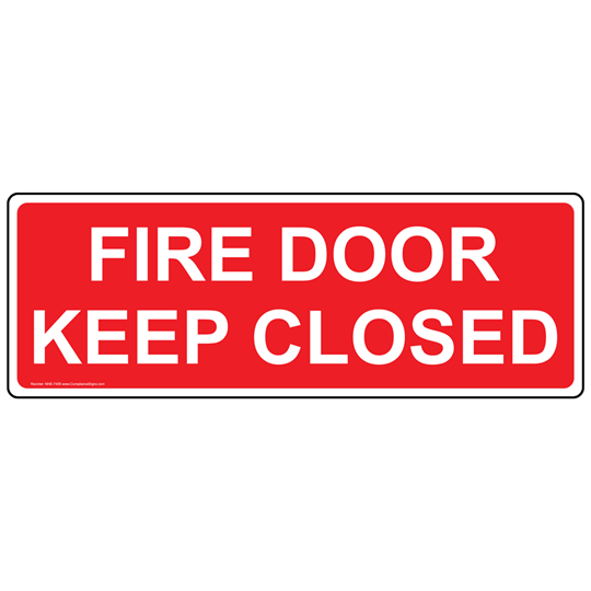 Fire Door sign