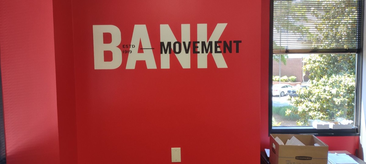 Movement Bank wall print decal