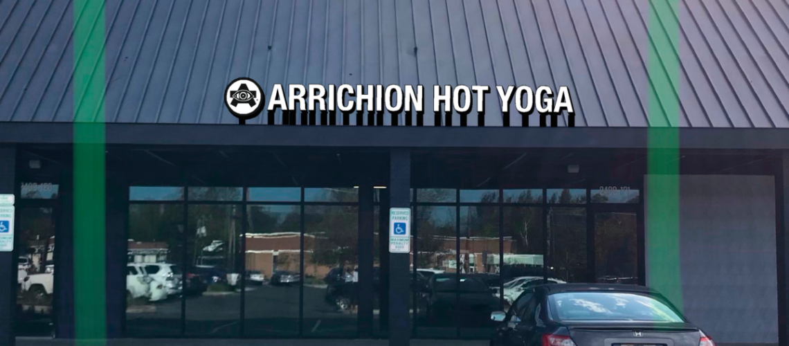 Lighted sign - Arrichion Hot Yoga